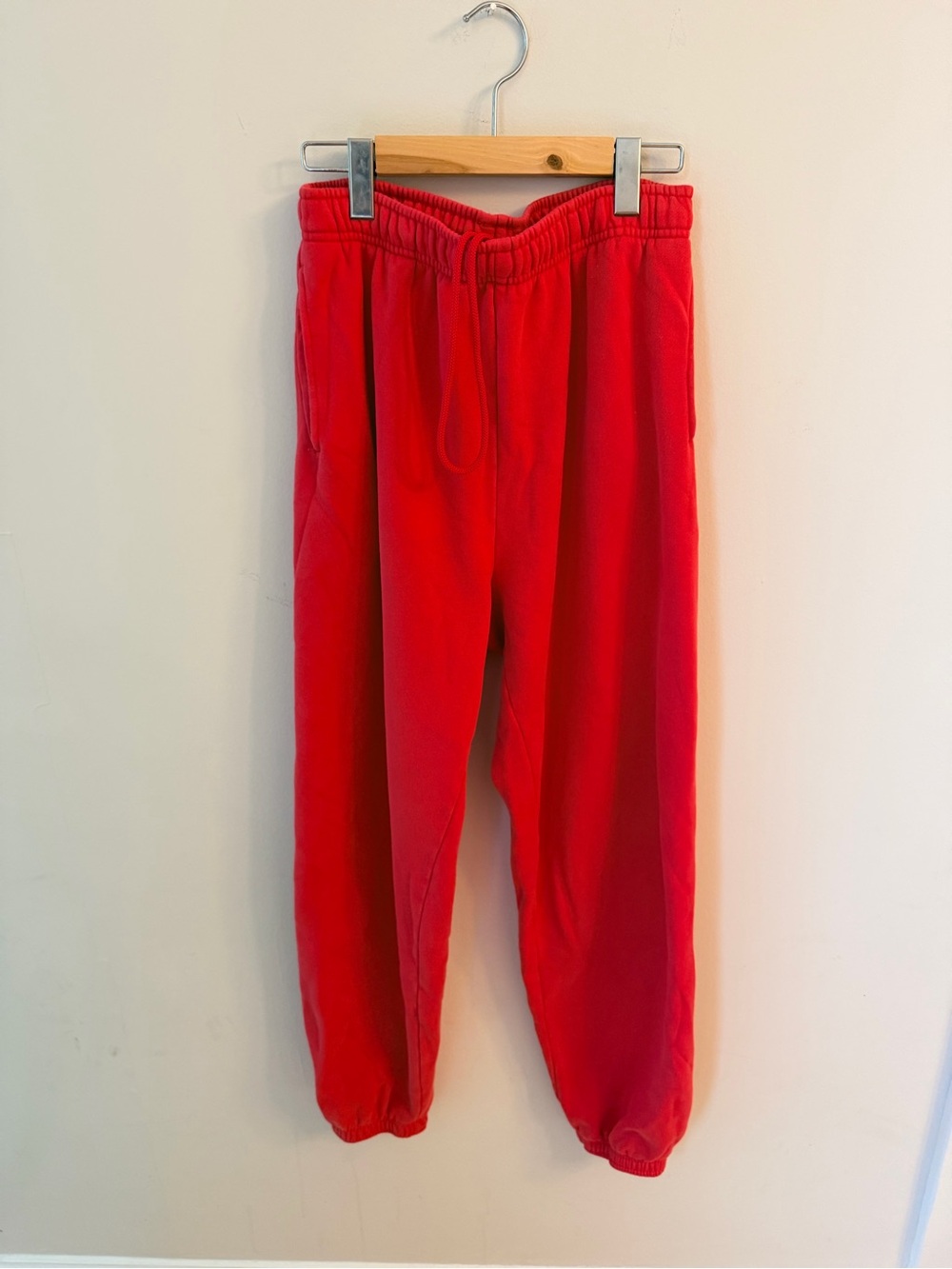 TNA Aritzia coral Red Drawstring Joggers